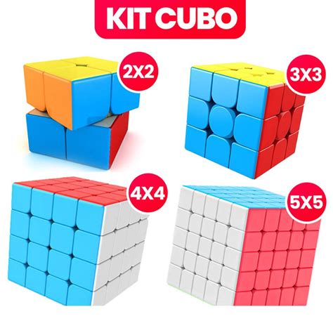 Kit Cubo M Gico Profissional Moyu X X X X Pir Mide Shopee Brasil