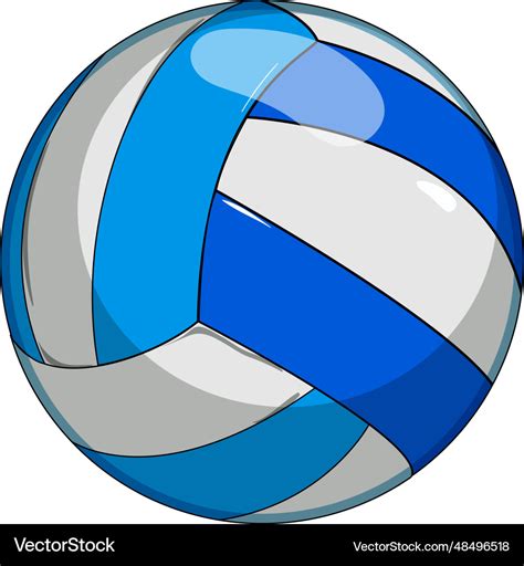 Activity volleyball ball cartoon Royalty Free Vector Image