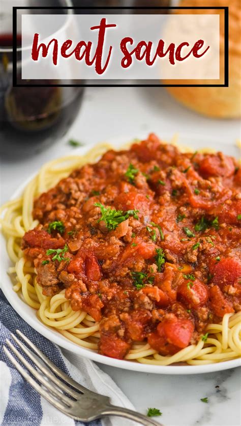 This Spaghetti Meat Sauce Is An Easy And Quick Recipe That Can Be The Beginning Of An Easy