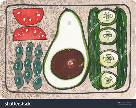 Aztec Food Crops Fruits Vegetables Grown Stock Illustration 722146642 ...