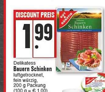 Delikatess Bauern Schinken Angebot Bei E Center Prospekte De