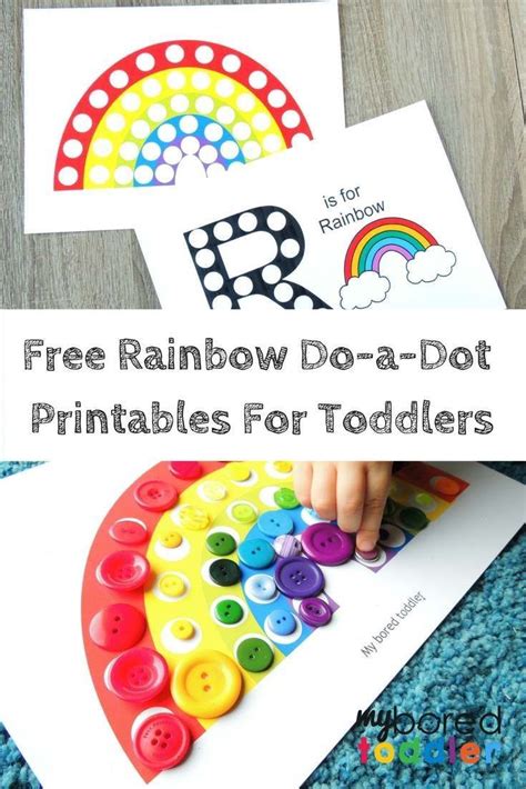 Free Printable Do A Dot Rainbow Activity Rainbow Activities Rainbow Crafts Do A Dot