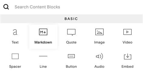 Squarespace Markdown参考手册 Markdown指南中文版