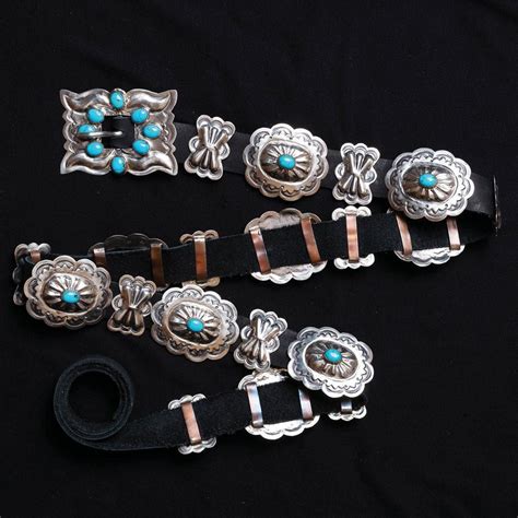 Navajo Turquoise And Silver Concho Belt Southwest Indian Foundation