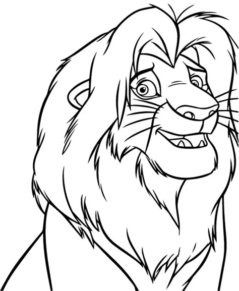 Dibujos De Simba Para Colorear E Imprimir Dibujos Colorearcom Porn