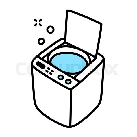 Top Load Washing Machine Cartoon Icon Stock Vector Colourbox