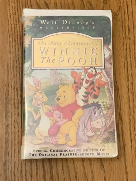 Walt Disneys Masterpiece The Many Adventures Of Winnie The Pooh Vhs New