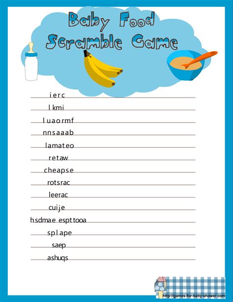 baby shower games free printable - Baby Showers Ideas Pic