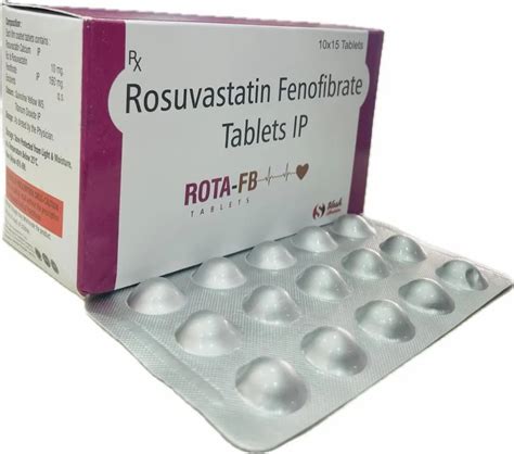 Rosuvastatin Mg Fenofibrate Mg Tablet At Box