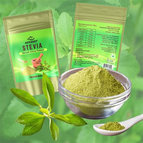 Stevia Powder Actizeet Organic Stevia Powder Grams