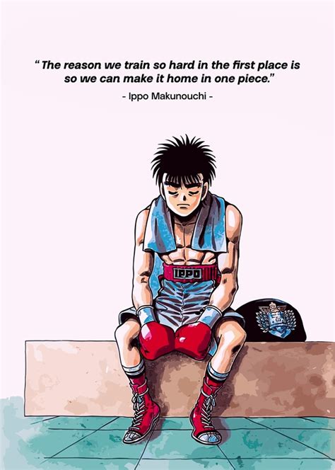 Hajime No Ippo Anime Quotes Posters Prints By Muhamad Erwan Felani