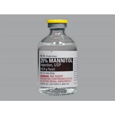 Osmotic Diuretic Mannitol Preservative Free Intravenous Injection