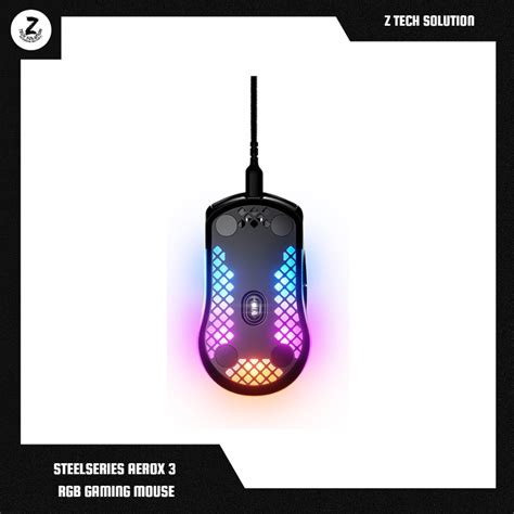 STEELSERIES AEROX 3 ULTRA LIGHTWEIGHT RGB GAMING MOUSE – Z TECH SOLUTION | WORLD OF GAMERS