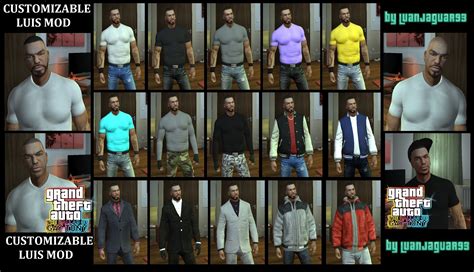 GTA EFLC : TBOGT - Customizable Luis Lopez Mod by LuanJaguar93 for ...