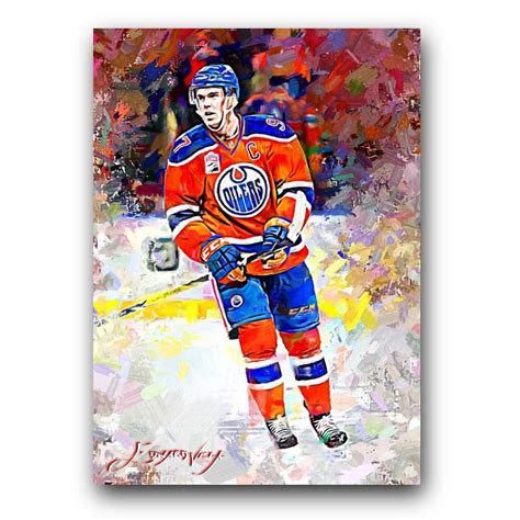 Connor Mcdavid Sketch Card Limited Edward Vela Signed