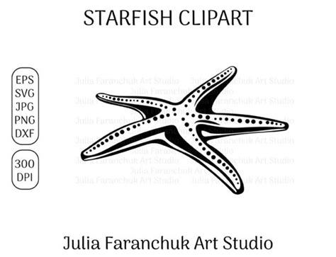 Starfish Svg Starfish Clipart Graphic By Julia Faranchuk Art Studio