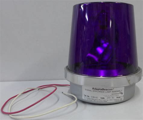 Edwards Adaptabeacon M G V Rotating Light Purple Ebay