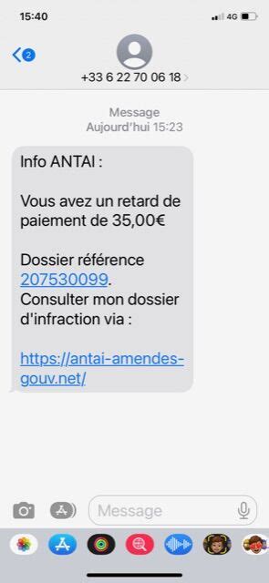 0622700618 antai amendes gouv net Arnaque financière 1 commentaire