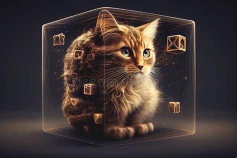 Schrodingers Cat In A Box Stock Illustration Illustration Of Thought