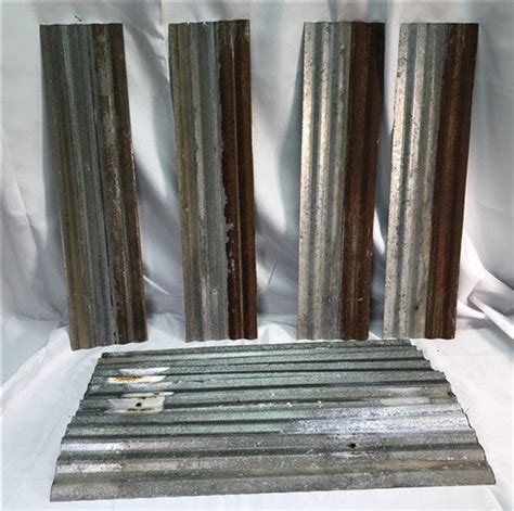 12 Tin Sheet Pieces, Art Craft Accent Tin, Decorative Backsplash, Reclaimed B, Galvanized Tin ...