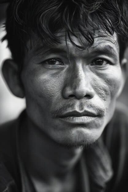 Premium Photo | Portrait of a young Asian man looking at camera black ...