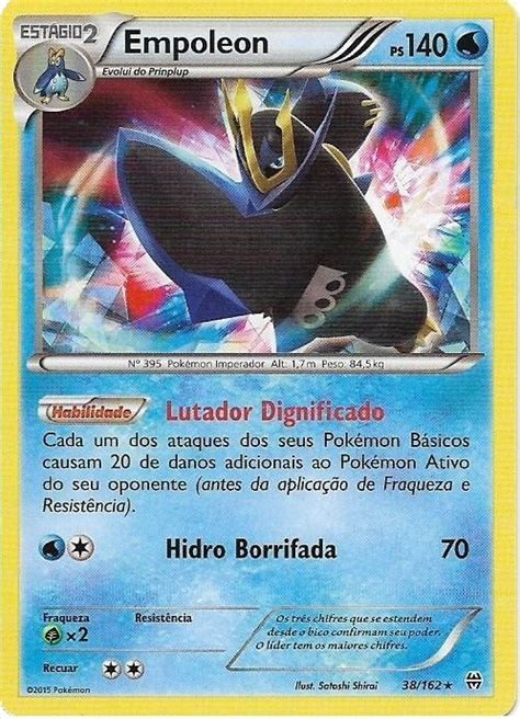 Empoleon 38 162 Carta Avulsa Pokemon Planeta Nerd Geek Fraqueza