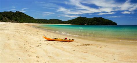 Onetahuti Beach In Abel Tasman National Park New Zealand Stock Photo