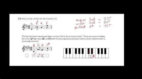 Grade 5 Music Theory Explained Transposing Youtube