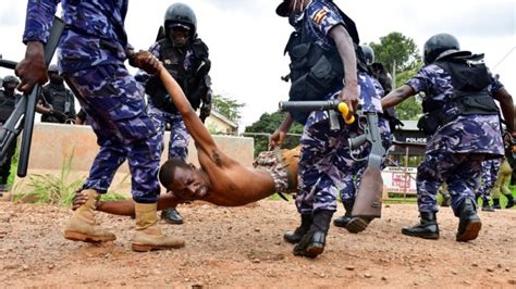 Ugandan Being Beaten And Arrested The Sierra Leone Telegraph