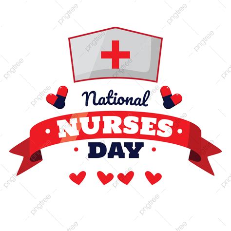 National Nurses Day With Medicine And Pharmacist Element Red Blue Color