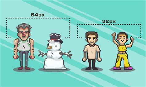 32px Custom Pixel Art Characters - Etsy