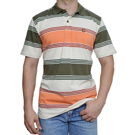 Camisa Polo Listrada Masculina Algodao Elastano Classic