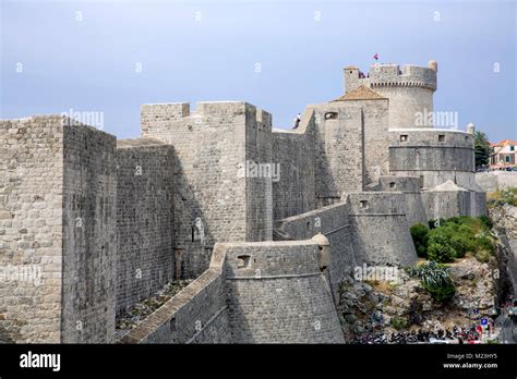 Dubrovnik castle walls, Croatia Stock Photo - Alamy