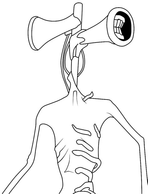 Free Siren Head Printable Coloring Page Download Print Or Color