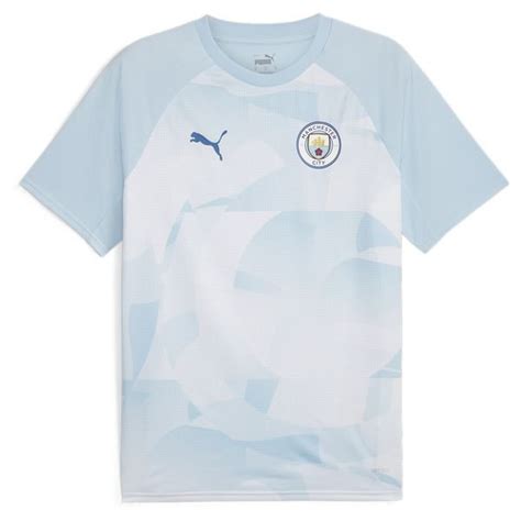 Manchester City Training T Shirt Pre Match Blau Weiß