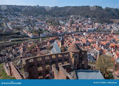 View from the Castle of Wertheim with Wertheim Town in the Background ...