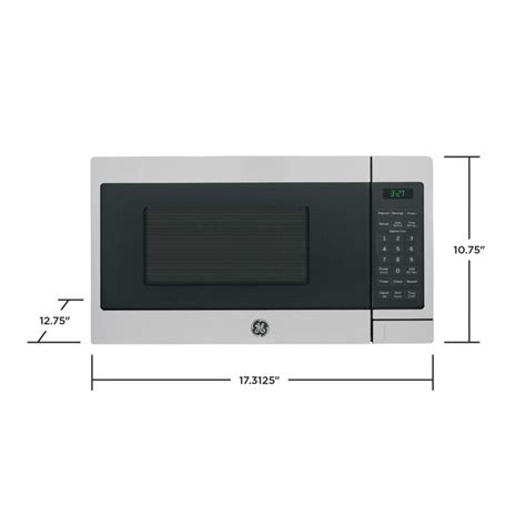 Ge Spacemaker 07 Cu Ft 700 Watt Countertop Microwave Stainless Steel