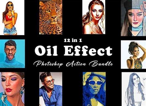 Oil Effect Photoshop Action Bundle Freegfx U