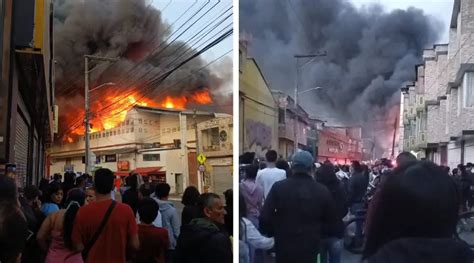 Emergencia Por Voraz Incendio En Una Fábrica Del Barrio La Estancia