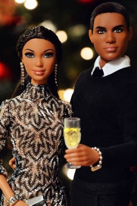 Pin By Kenike Marceau On Couples Pretty Black Dolls Barbie Fashion Beautiful Barbie Dolls