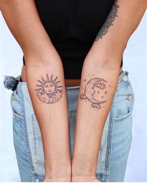 Matching Best Friend Tattoos Boy And Girl