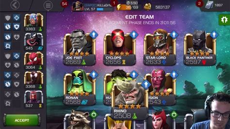 Alliance War Defensive Team Synergies Marvel Contest Of Champions