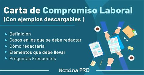 Carta De Compromiso Laboral Ejemplos Descargables