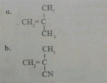 Structure Of Monomer Is Given Below Draw The Structural Formula The