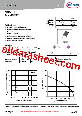 IRF300P226 Datasheet PDF Infineon Technologies AG