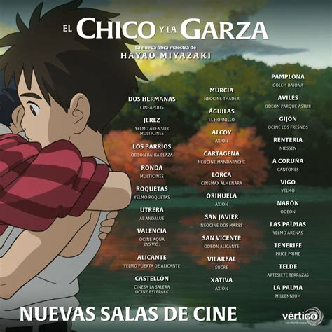 Nuevo Listado De Cines De El Chico Y La Garza Con Muchas M S Salas A