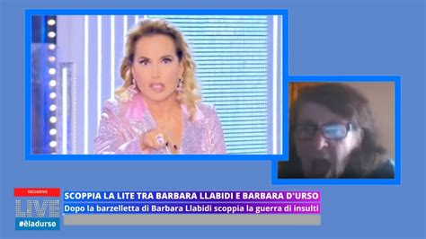 Scoppia La Lite Tra BARBARA LLABIDI E BARBARA D URSO YouTube