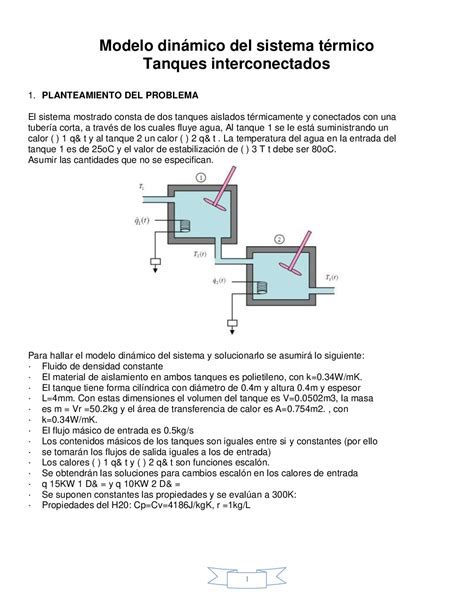 Calaméo Modelo Dinámico Tanques Interconectados T Final Math Aplicadas