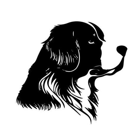 Logo Bernese Mountain Dog Outline Only Vector In 2023 Dog Outline