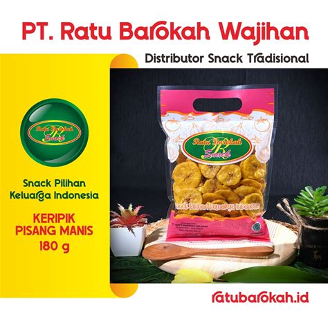 Jual Rbw Aneka Snack Keripik Pisang Manis Gr Makanan Ringan